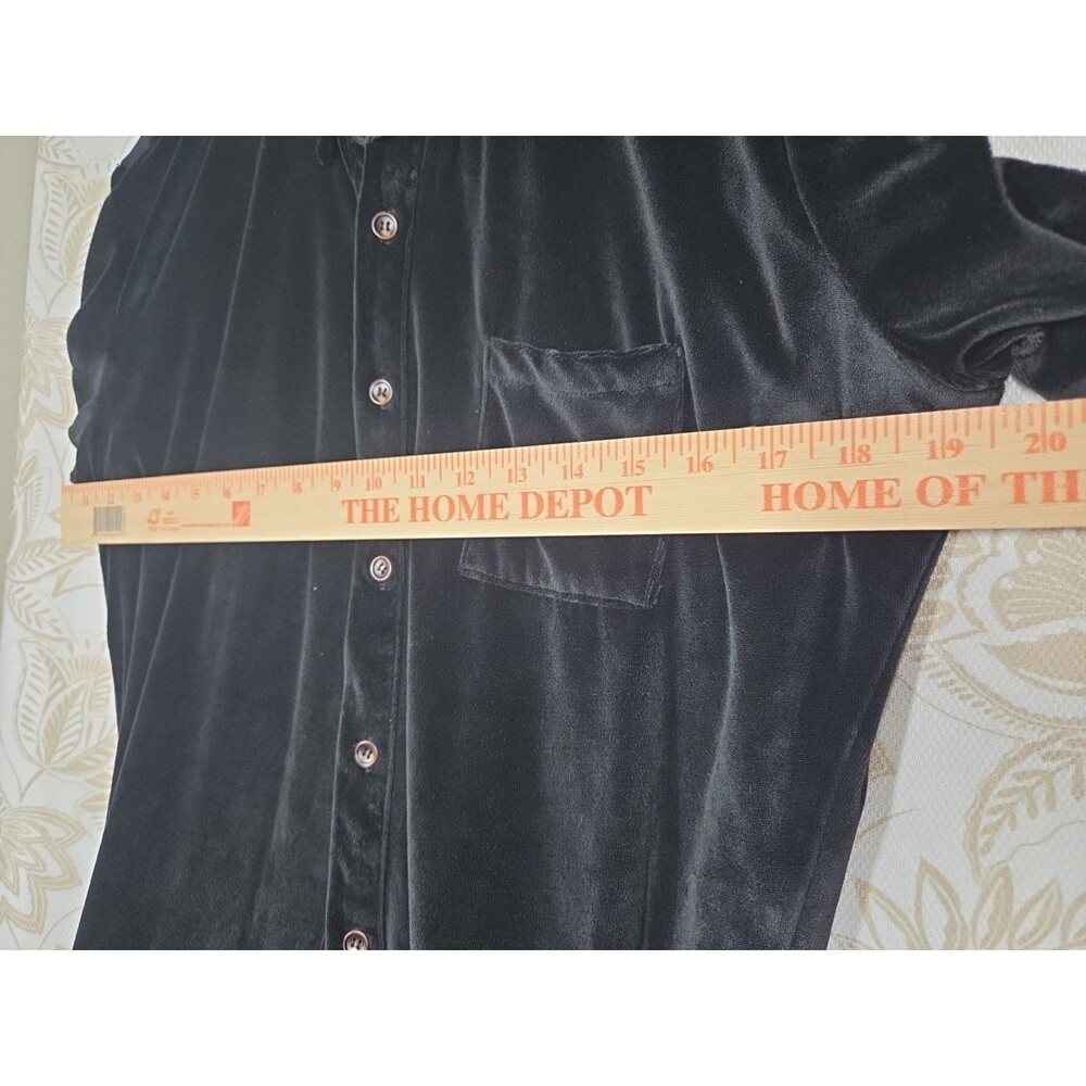 NEW WITH TAGS MENS Romper Jack Velour Velvet Black Jumpsuit LARGE - Picture 6 of 11